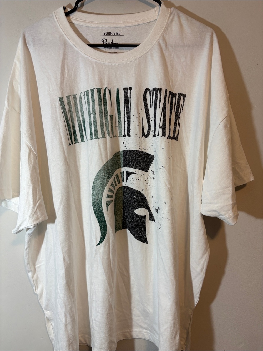 Oversized Michigan State Graphic T-Shirt